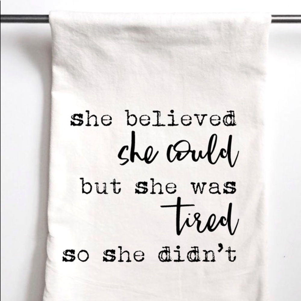 Tired Tea Towel